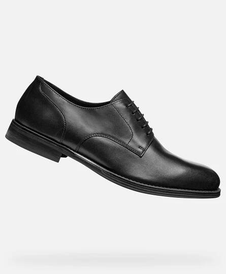 Černá pánská společenská obuv Geox Barberigo