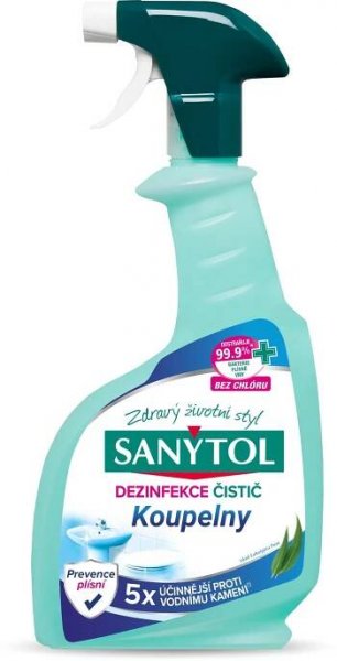 SANYTOL Dezinfekční čistič na koupelny 500 ml