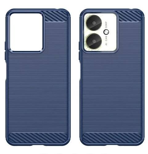 Carbon odolný gelový obal na Xiaomi Poco C65/Redmi 13C 4G/5G - modrý