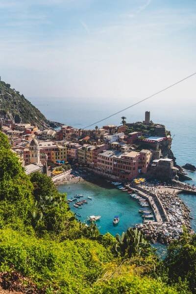 vernazza from afar