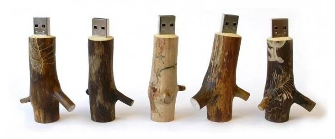 originální dřevěný USB flash disk