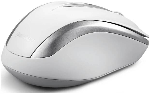 Perixx PERIMICE-721 SW ergonomická myš, přenos bezdrátový, 5 tlačítko, bílostříbrná