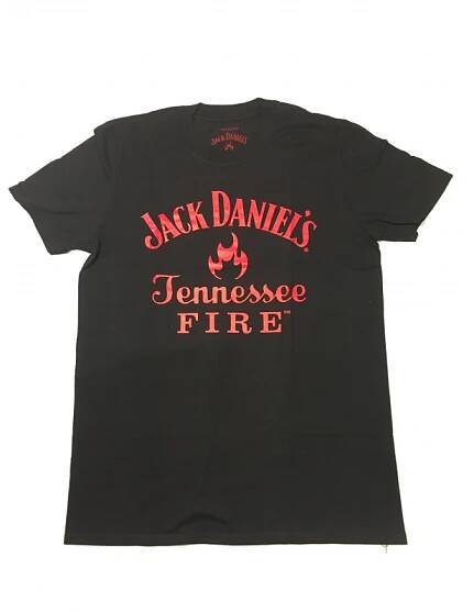 Originál pánské tričko Jack Daniel's Fire černé - vel. M