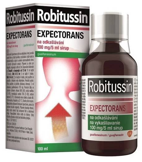 ROBITUSSIN Expectorans na odkašlávání sirup 100 ml 100 mg/5 ml