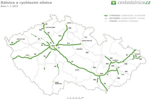 File:Czech Highways 2012.png - Wikimedia Commons