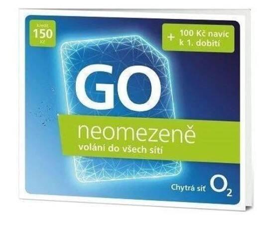 O2 - 150 Kč Neomezeně PŘEDPLADENKA expirace 12/2025