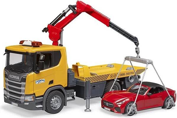 BRUDER 3552 Odtah s autem Scania Super 560R