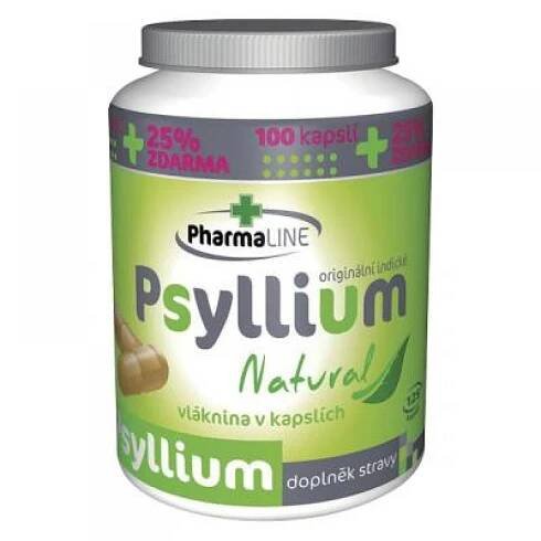 Pharmaline Psyllium Natural 100 kapslí + 25 % zdarma