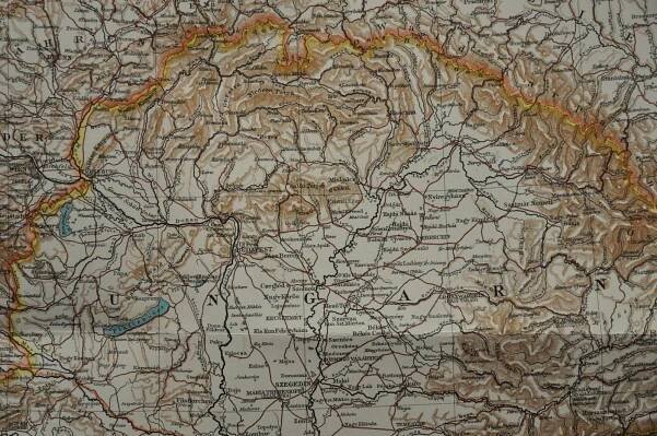 RAKOUSKO-UHERSKO - MAPA - 1890 | Aukro