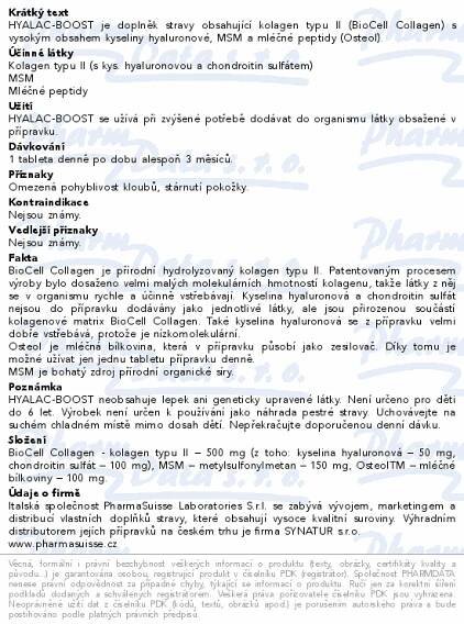 HYALAC-BOOST PharmaSuisse tbl.60