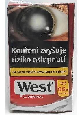 Cigaretový tabák West original Red uzavíratelný sáček 30 g