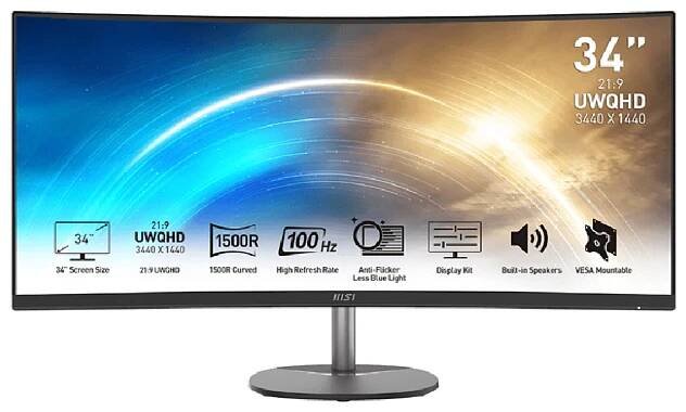 34" MSI PRO MP341CQ