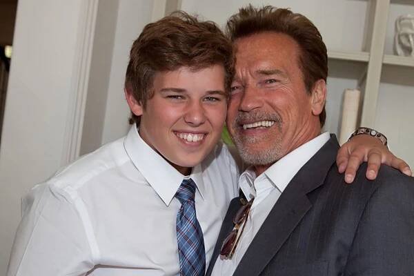 Arnold Schwarzenegger and his son Christopher