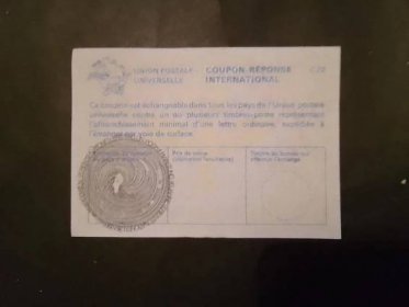 Francie poštovní unie čistý podací lístek