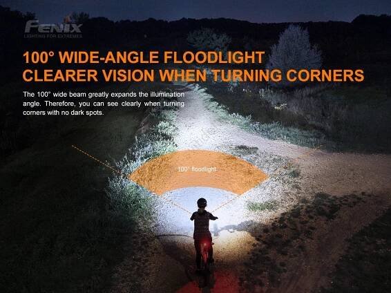 Fenix BC26R - LED Nabíjecí svítidlo na kolo LED/USB IP68 1600 lm 65 h