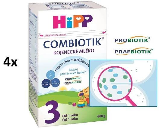 HiPP 3 BIO Combiotik - 4 x 600g | SrovnejLeky.cz