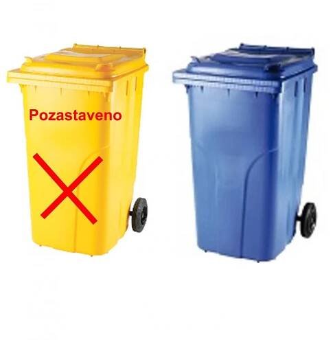 Příjem žádostí o nádoby na třídění plastu je pozastaven
