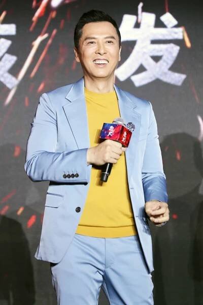 Donnie Yen Ji-dan attends the press conference of film 'Raging Fire' during the 24th Shanghai International Film Festival on June 13, 2021 in Shanghai, China.