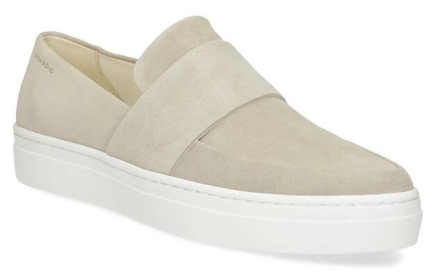 Dámské kožené slip-on béžové