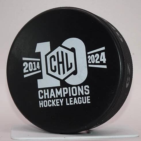 IIHF vzácný HOKEJ PUK Liga Mistrů "CHL" / výroční 10let
