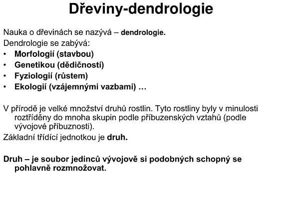 PPT - Dřeviny-dendrologie-úvod PowerPoint Presentation, free download - ID:3893211