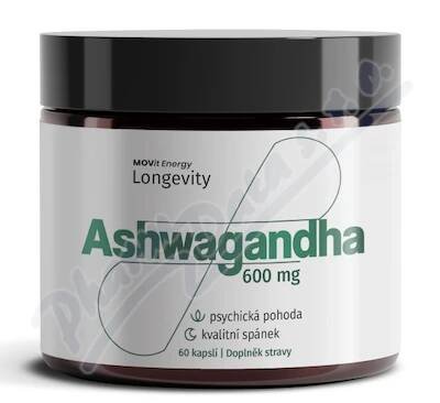 MOVit Longevity ASHWAGANDHA 600mg cps.60