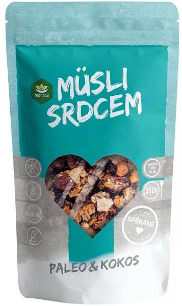TOPNATUR MÜSLI SRDCEM 350 G PALEO - KOKOS