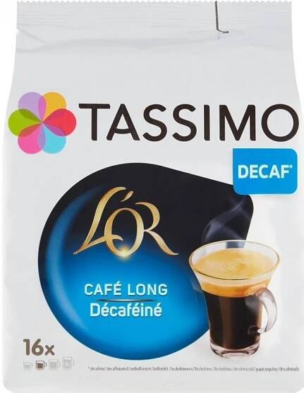 Tassimo L'or Lungo Decaf Bezkofeinová káva 16 ks