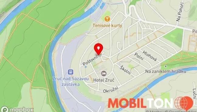 mapaRychlé občerstvení Zruč nad Sazavou en Poštovní 793