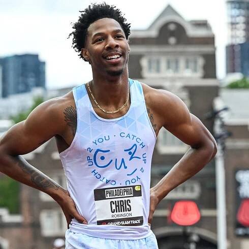 Runner accidentally let his pole slip and we're all winners