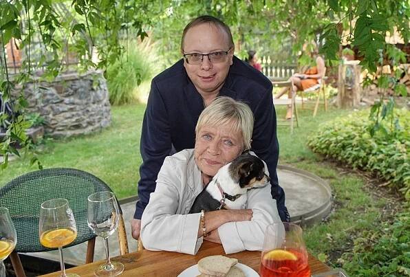 Jaroslava Obermaierová si užila se synem krásné odpoledne.