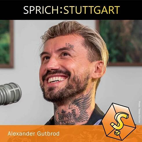 Alexander Gutbrod bei der Podcast Aufzeichnung von SPRICH:STUTTGART