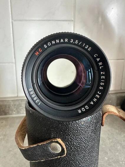 OBJEKTIV SONNAR 3,5/135 MC CARL ZEISS JENA DDR - Elektro