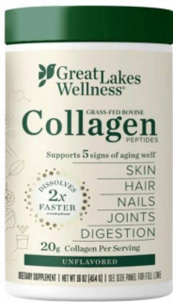 Great Lakes Collagen Hydrolysate, Hydrolyzovaný kolagen bez příchuti 454 g