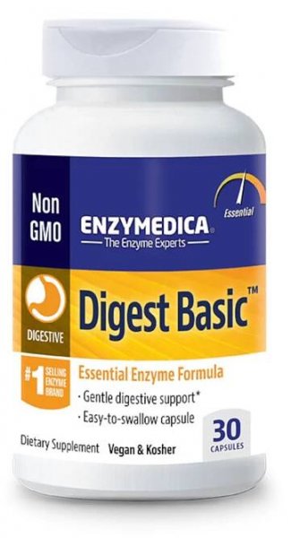 Enzymedica, Digest Basic, 30 alebo 90 kapsúl,