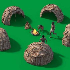 Green Screen Aboriginal Village 3D Animations Pixelboom