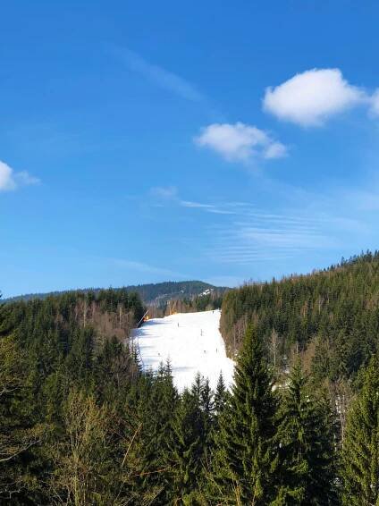 Sjezdovka v Krkonoších