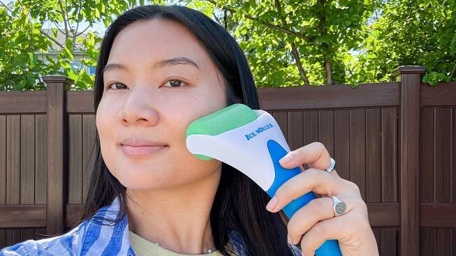 I love this $20 ice roller from Amazon for depuffing my face and tons of other benefits