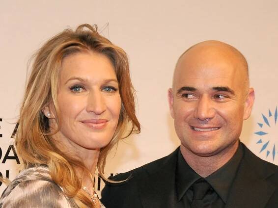 Andre Agassi and 'unicorn' wife Steffi Graf look so in love in rare PDA moment