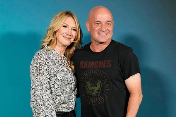 Tennis-Traumpaar Steffi Graf und Andre Agassi