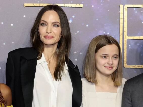 Angelina Jolie's daughter Vivienne looks just like Brad Pitt in new photo from momentous outing together