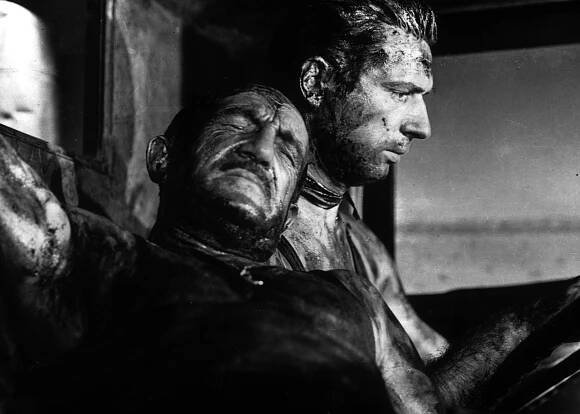 Mzda strachu - Z filmu - Charles Vanel, Yves Montand