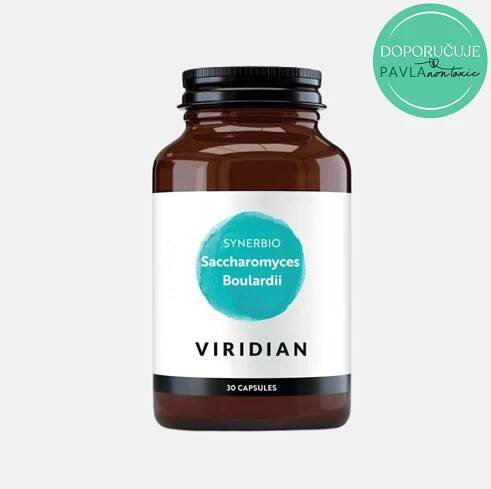Viridian Nutrition Synerbio Saccharomyces Boulardii Unikátní komplex probiotik a prebiotik