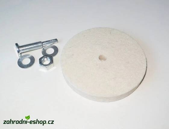 Leštící kotouč filcový 100mm 12mm do vrtačky