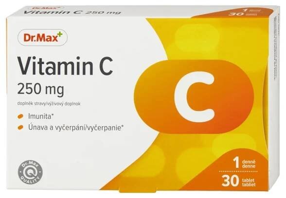 Dr. Max Vitamín C 250 mg 1×30 tbl, výživový doplnok