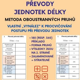 Převody jednotek délky - metoda pruhů - Fyzika | UčiteléUčitelům.cz