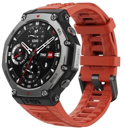 Chytré hodinky Amazfit T-Rex 3 (W2322GL1N), červená láva