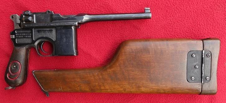 Pistole Mauser C96 v ráži 9mm Luger - REZERVOVÁNO - Sběratelské zbraně