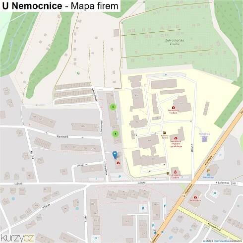U Nemocnice - mapy | Kurzy.cz