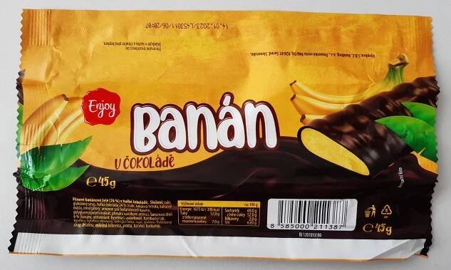 Podrobné informace o potravině Banán v čokoládě